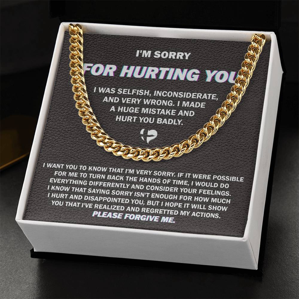 Sorry for hurting you gift idea for a sincere apology.