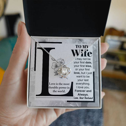 To my wife, groom to bride message card with lovely greeting to commemorate wedding day.