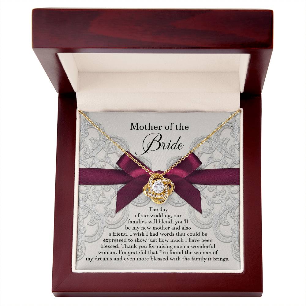 Mother of the bride wedding gift card for future mother-in-law