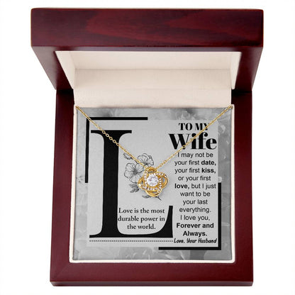 To my wife, groom to bride message card with lovely greeting to commemorate wedding day.