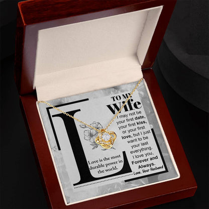 To my wife, groom to bride message card with lovely greeting to commemorate wedding day.