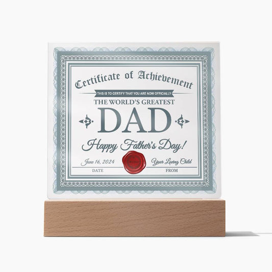 To my beloved Dad, Happy father´s day, Love you now, love you always! Gift idea for Dad from son, daughter or bonus children.