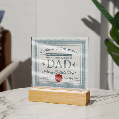 To my beloved Dad, Happy father´s day, Love you now, love you always! Gift idea for Dad from son, daughter or bonus children.