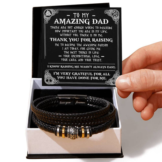 To my amazing Dad. Present for father on birthday or other anniversary celebrations.