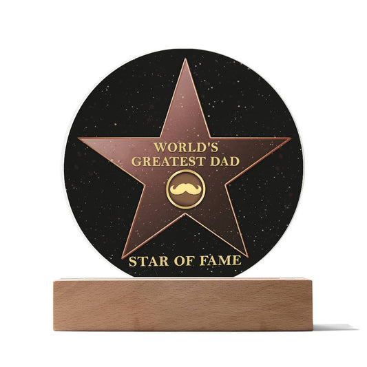 The world´s greatest Dad get the star of fame on father´s day, birthday or an other occasions that call for celebration.