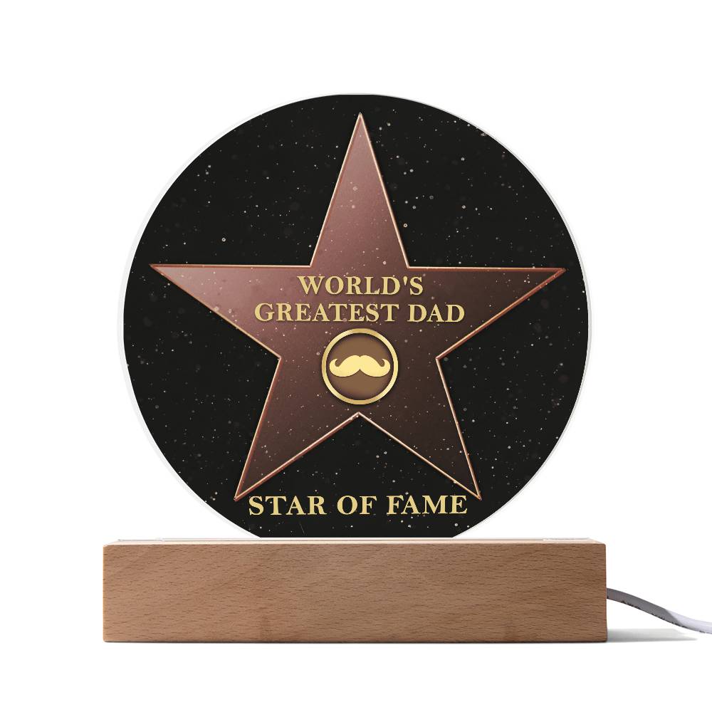 The world´s greatest Dad get the star of fame on father´s day, birthday or an other occasions that call for celebration.