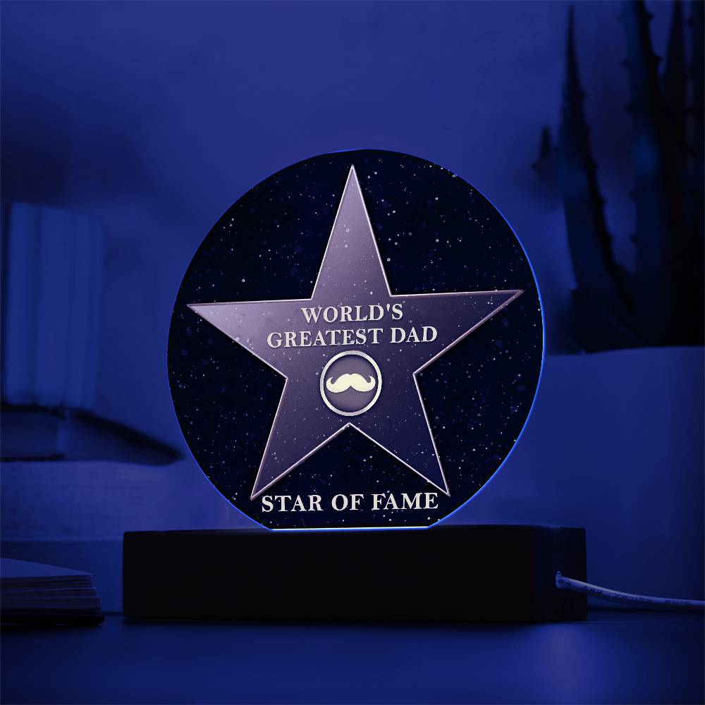 The world´s greatest Dad get the star of fame on father´s day, birthday or an other occasions that call for celebration.