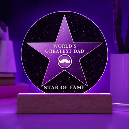 The world´s greatest Dad get the star of fame on father´s day, birthday or an other occasions that call for celebration.