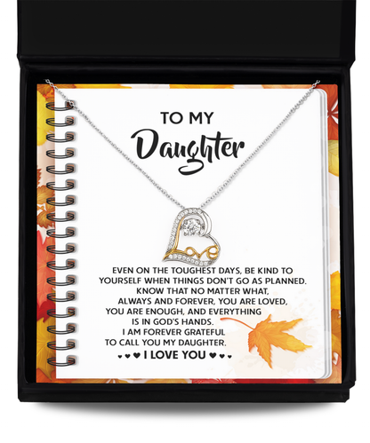 Wonderful message from proud parents to daughter. Gift card with necklace, printed and shipped from USA