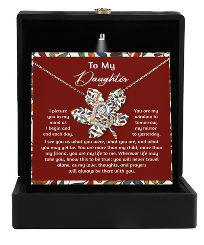 Holiday Seasons card for daughter, comes with love dancing necklace. Shipped and printed in USA