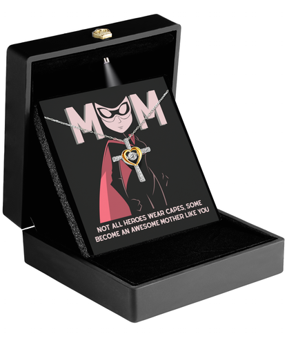 To my heroic not so ordinary mom- cross dancing necklace present for her on mother´s day. women´s day, birthday and other celebrations.