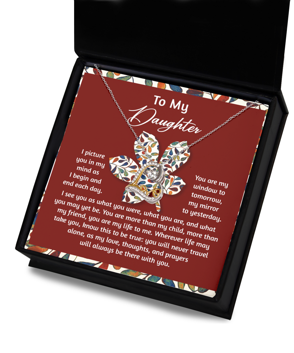 Holiday Seasons card for daughter, comes with love dancing necklace. Shipped and printed in USA