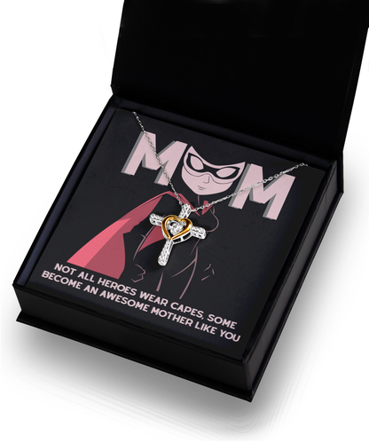 To my heroic not so ordinary mom- cross dancing necklace present for her on mother´s day. women´s day, birthday and other celebrations.