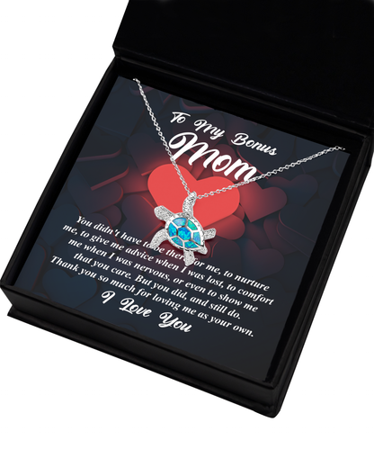 To my bonus mom- Opal turtle necklace for her on her birthday and on mother´s day celebration