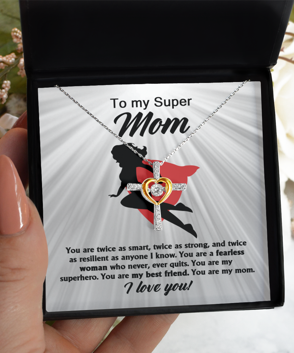 To my super mom- birthday gift for her- cross dancing necklace for mother´s day and anniversary celebrations.