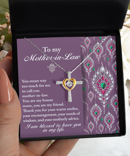 To my mother-in-law message card with greetings from daughter-in-law, son-in-law on mother´s day and birthday. Printed and shipped from USA