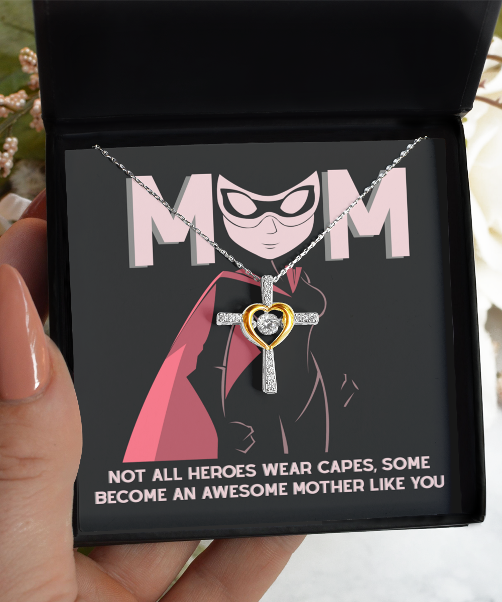 To my heroic not so ordinary mom- cross dancing necklace present for her on mother´s day. women´s day, birthday and other celebrations.