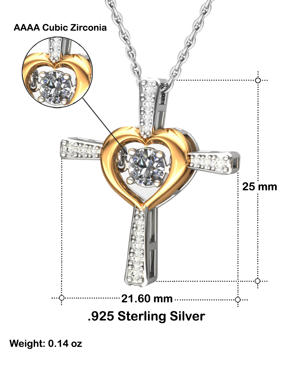 To my bonus mom- cross dancing necklace for her on her birthday and on mother´s day celebrations.