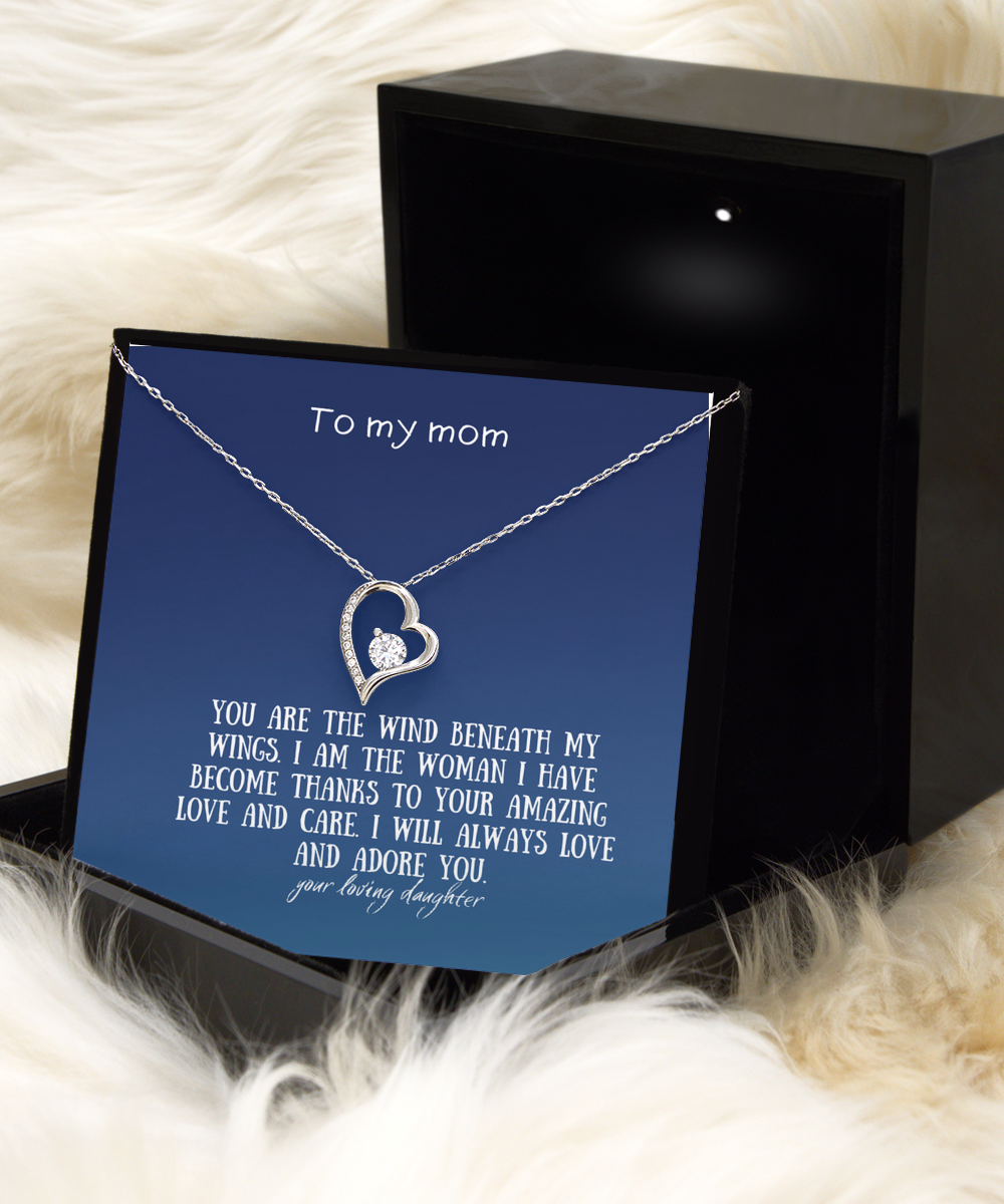 Solitaire Love Heart for mom from daughter on mother´s day, birthday, anniversary celebration