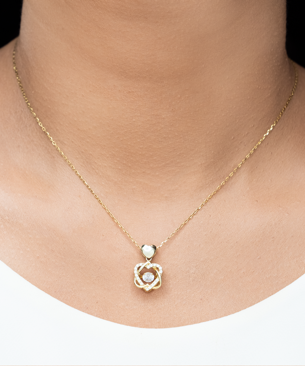 To my wonderful mother love knot gold necklace present for motjher´s day